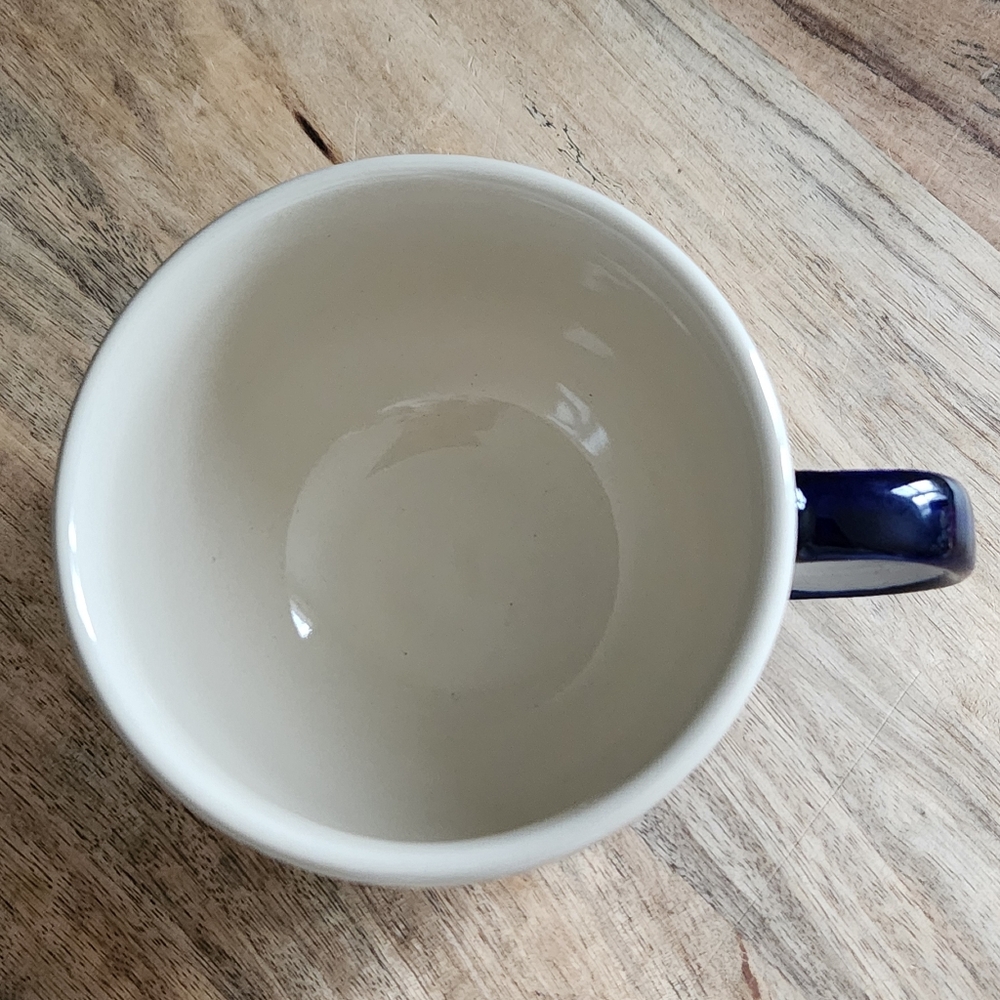 Handmade in Poland Ceramic Blue Speckled Pottery Glazed Mug NWOT - Picture 8 of 12